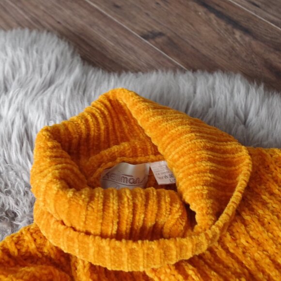 Big Sloughy Dark Mustard Sweater - Picture 4 of 5